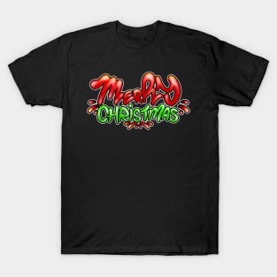 Merry Christmas Graffiti T-Shirt